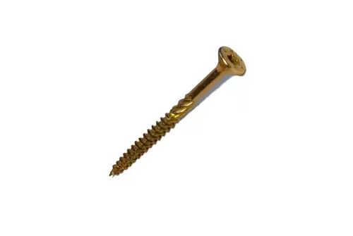 Саморез конструкционный Daxmer 5,0х80 (200 шт) Torx, желтый цинк